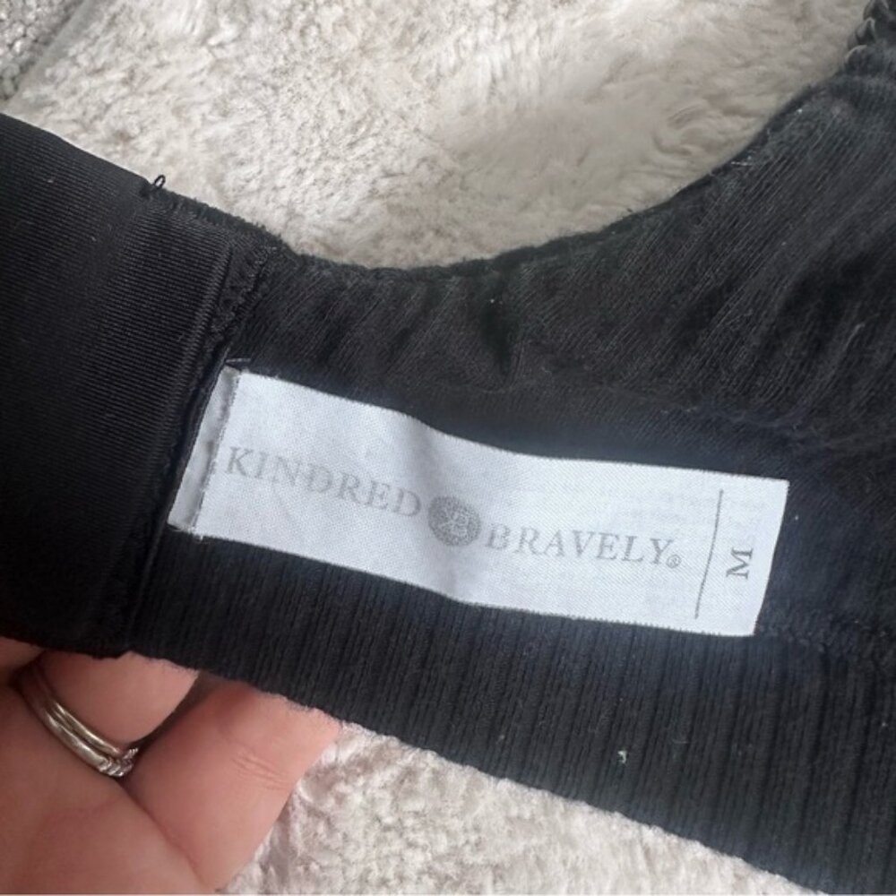 Kindred Bravely | Black Mia Maternity & Nursing Lounge Bra - Picture 7 of 10